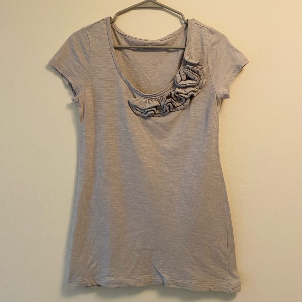 Ann Taylor LOFT Grey Blouse